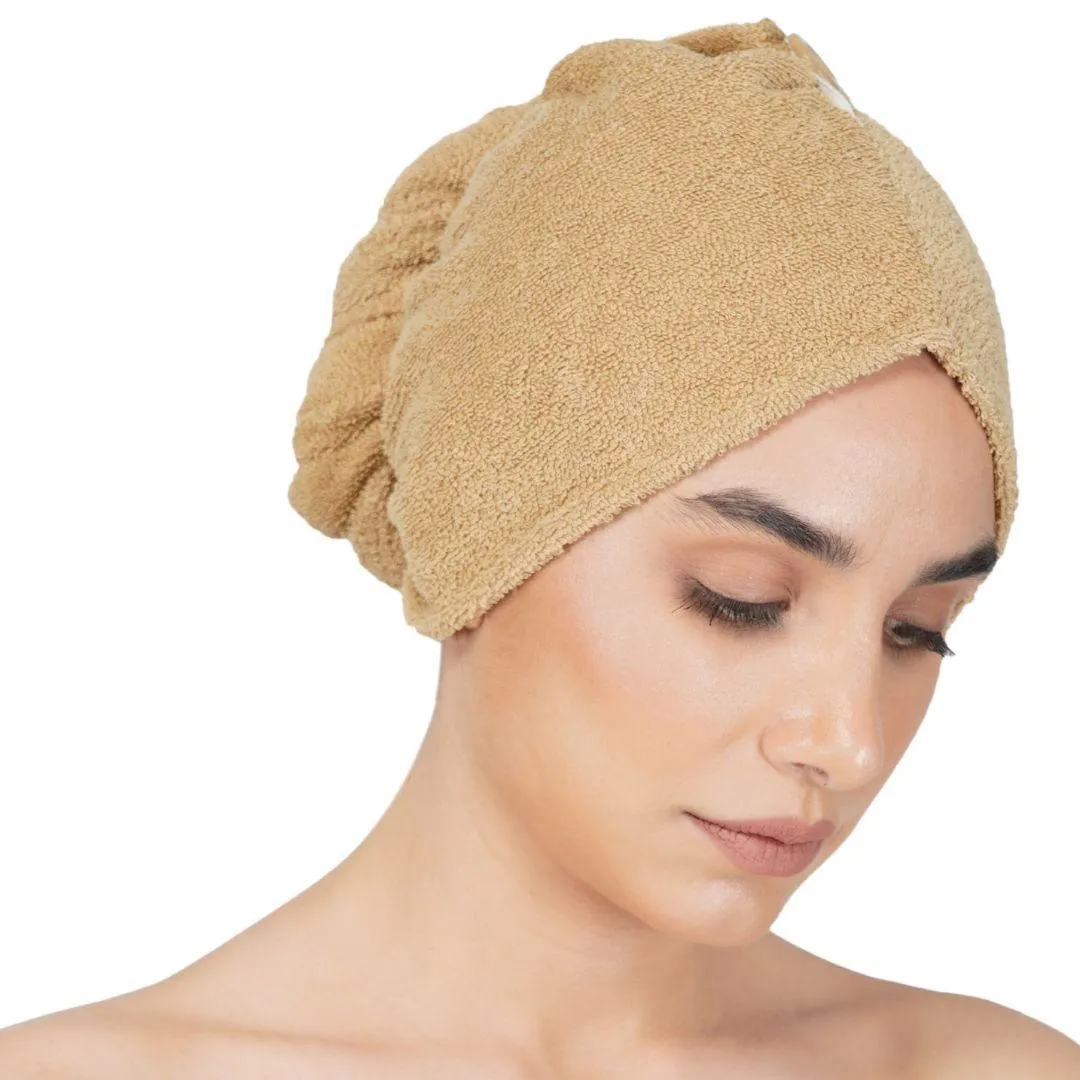 Rangoli Noble Cotton Hair Wrap Towel | Quick Dry, Absorbent Shower Cap