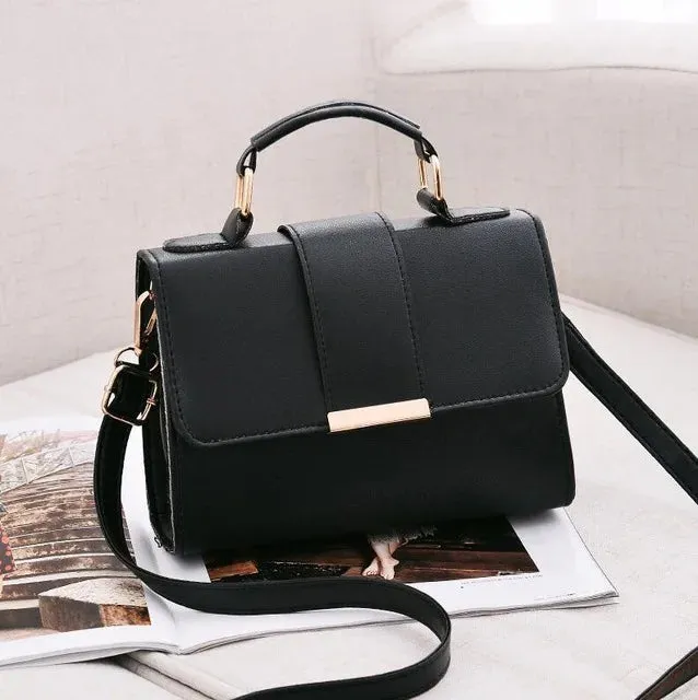 Sleek Minimalist Flap Crossbody/Shoulder Bag