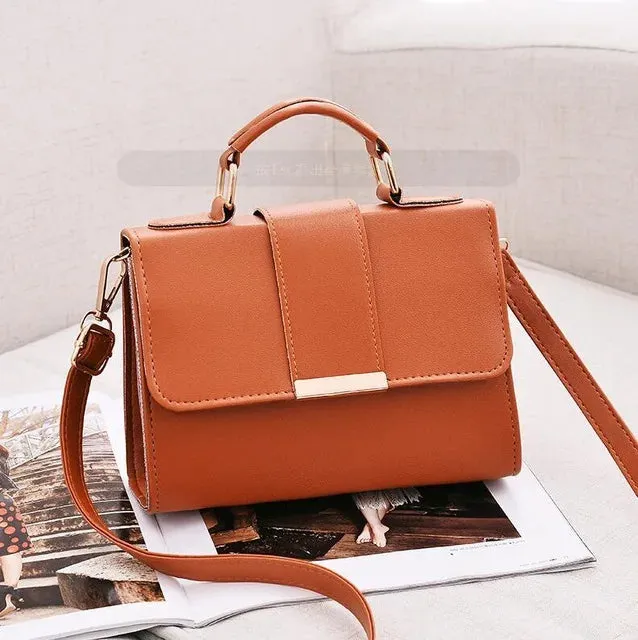 Sleek Minimalist Flap Crossbody/Shoulder Bag