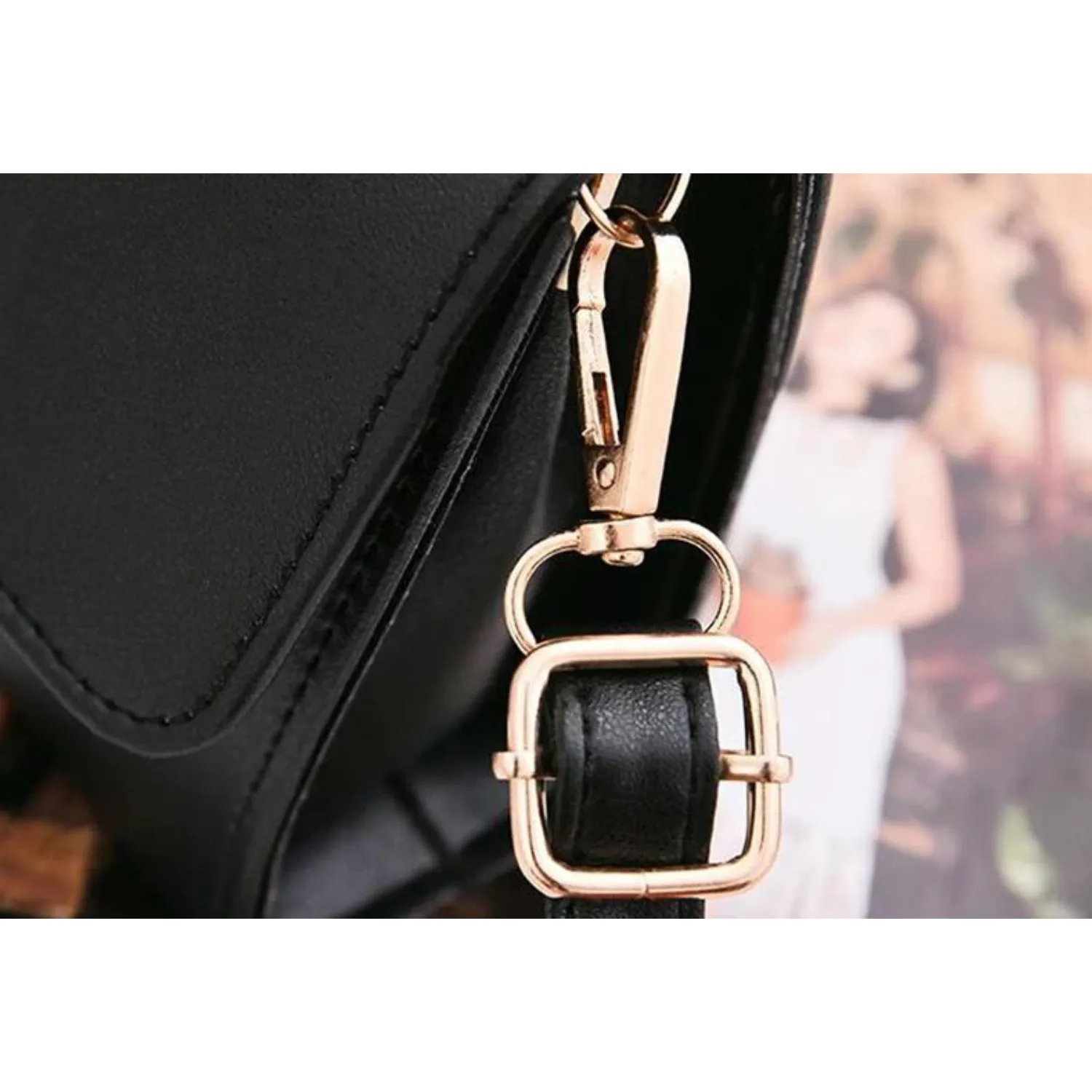 Sleek Minimalist Flap Crossbody/Shoulder Bag