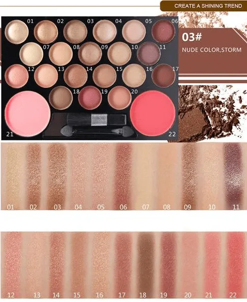 The Novo Eyeshadow & Glitter Palette Set